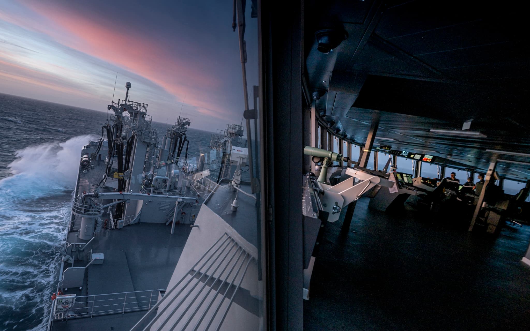 En passerelle du Jacques Stosskopf