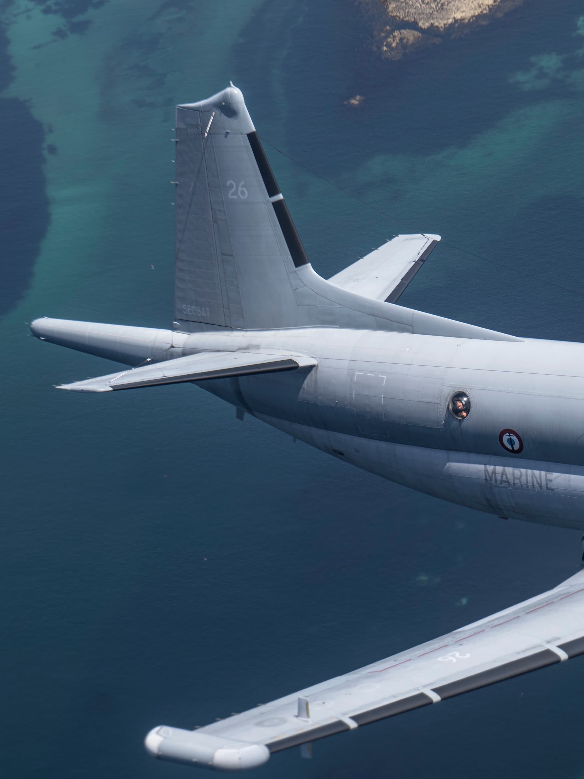 Atlantique 2 sur l'archipel des Glénans